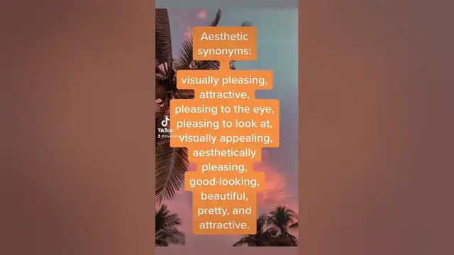 'Video thumbnail for Aesthetic synonyms #synonyms #myenglishteacher #aesthetic'