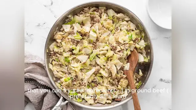 'Video thumbnail for cabbage and ground beef recipe'