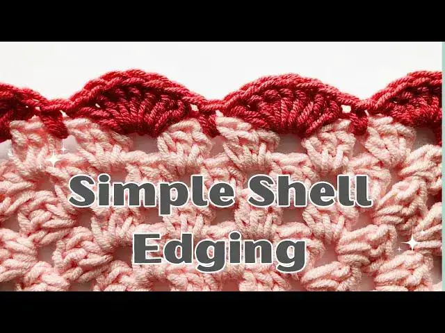 'Video thumbnail for Learn How To Crochet A Simple Shell Edging, The Easy Way!'