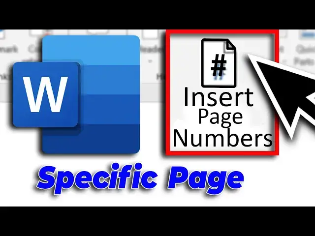 'Video thumbnail for How to insert page numbers in MS Word from a specific page'