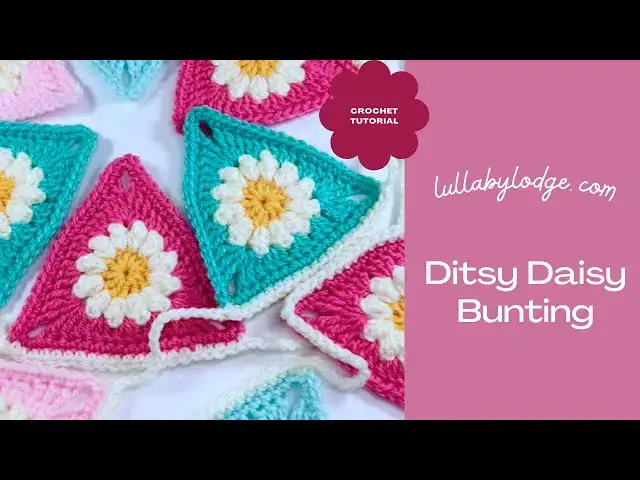 'Video thumbnail for Crochet Pretty Pennants With This Beautiful Bunting Tutorial'