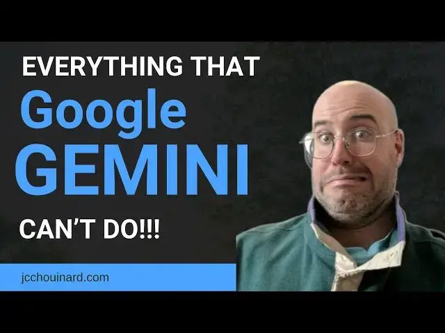 'Video thumbnail for EVERYTHING that Google Gemini CAN'T Do!!'