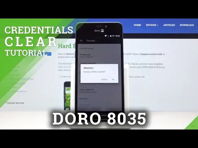 'Video thumbnail for How to Clear Credentials in DORO 8035 – Digital Rights Management'