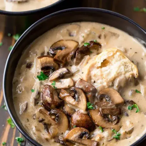 'Video thumbnail for Creamy Mushroom Soup'