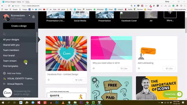 'Video thumbnail for Adding Color Palettes to your Brand Kit [Canva Pro]'