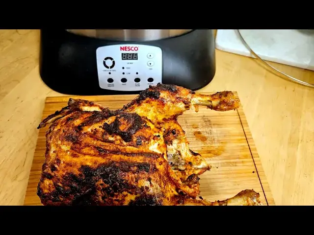 'Video thumbnail for Nesco Upright Infrared Roaster Chicken'