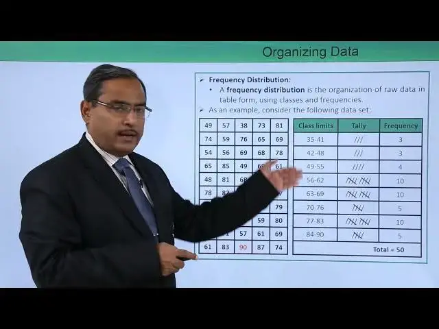'Video thumbnail for Machine Learning- Frequency Distributions and Graphs - Organizing Data  Frequency Distribution'