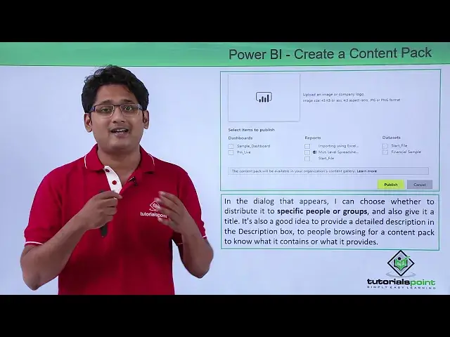 'Video thumbnail for Power BI - Create a content pack in power BI'