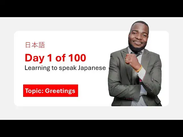 'Video thumbnail for Day 1 Learning Japanese'