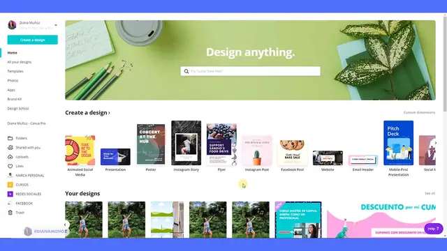 'Video thumbnail for Creative Tricks to make your Designs Stand Out _ Learn Canva with Diana Muñoz'