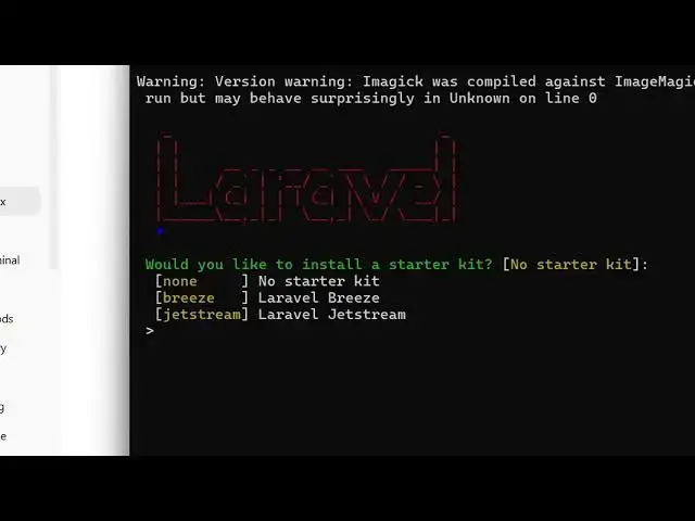 'Video thumbnail for How to Fix Laravel is not recognized as an internal & external command Error in Terminal'