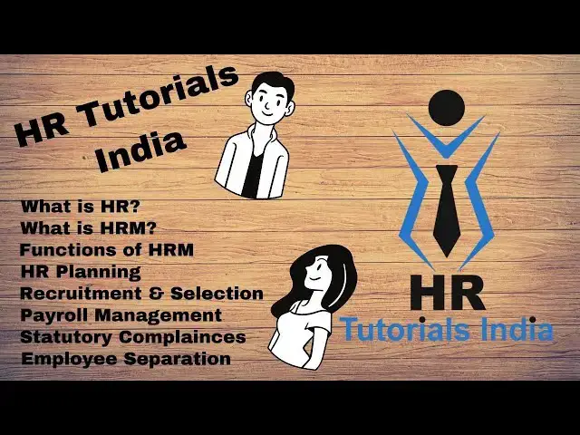 'Video thumbnail for HR Tutorials India || What is HR? || What is HRM? || Function of HR || Human Resource Management'