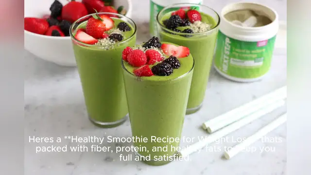 'Video thumbnail for healthy smoothie recipe weight loss'