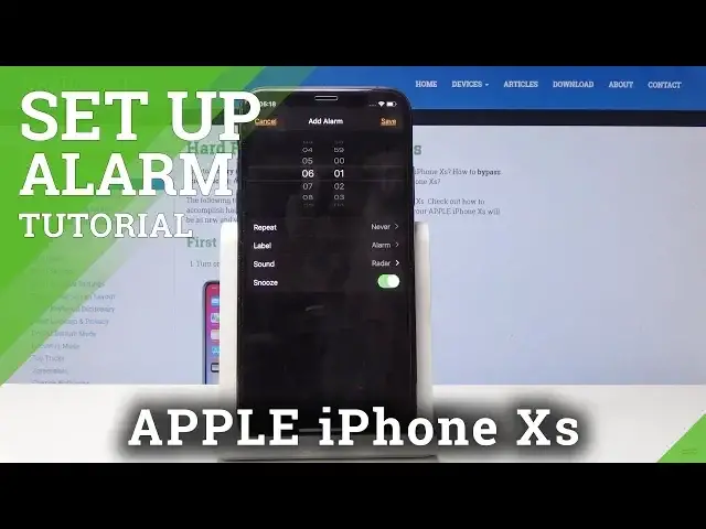 'Video thumbnail for How to Set Up Alarm in iPhone Xs - Snooze Alarms'