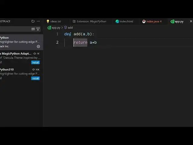 'Video thumbnail for VSCode IDE MagicPython Python Syntax Highlighter & Formatter Example Demo Video'