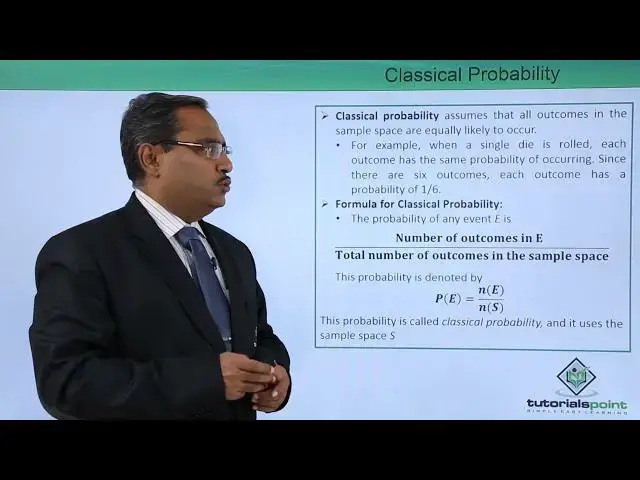 'Video thumbnail for Machine Learning - Probability and Counting Rules - Classical Probability'