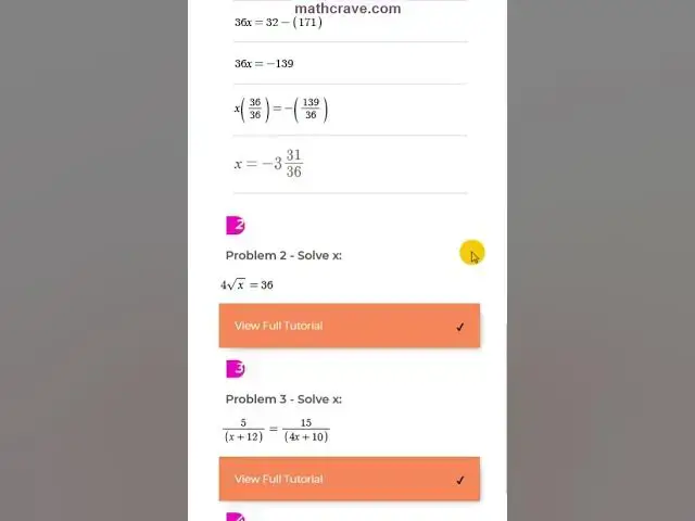 'Video thumbnail for Solve Linear Equations - Step-By-Step Solution With MATHFLICK'