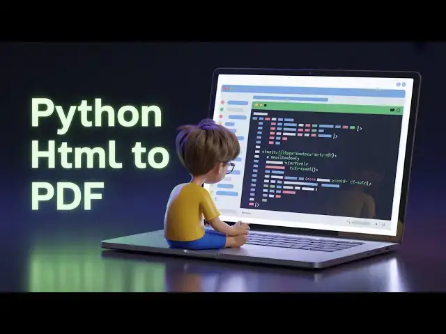 'Video thumbnail for Python 3 weasyprint Library  Example to Convert HTML & CSS Template to PDF Document'