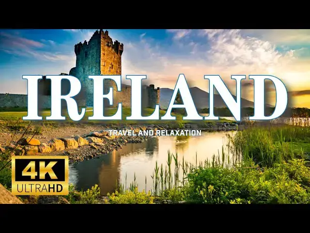 'Video thumbnail for Ireland 4K | Fly over Ireland with relaxing music'