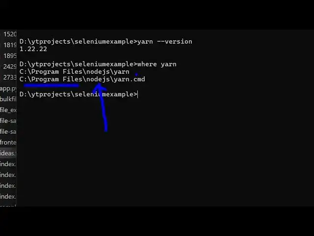 'Video thumbnail for How to Check yarn version & location in Terminal'