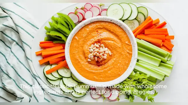 'Video thumbnail for healthy hummus recipe'