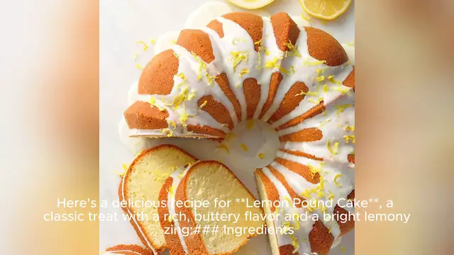 'Video thumbnail for lemon pound cake recipe'