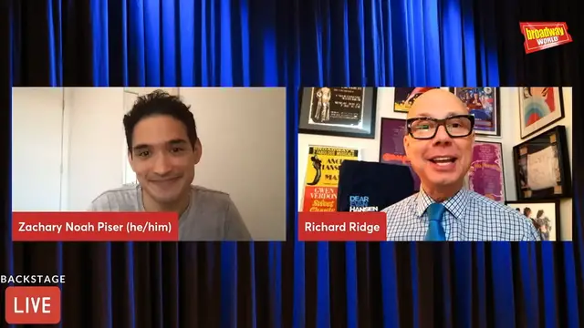 'Video thumbnail for Meet DEAR EVAN HANSEN's Zachary Noah Piser on Backstage with Richard Ridge'