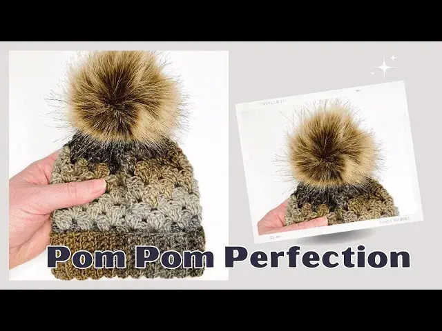 'Video thumbnail for How to Attach a Faux Fur Pom Pom to a Beanie Like a Pro'