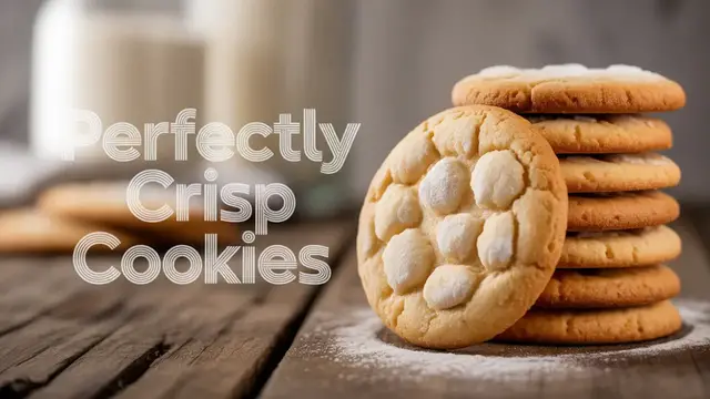 'Video thumbnail for Crisp Sugar Cookies Recipe - Perfectly Golden and Buttery'