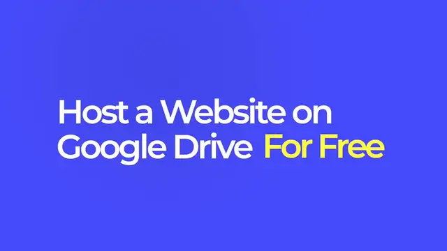 'Video thumbnail for How to Host a website for free on google drive'