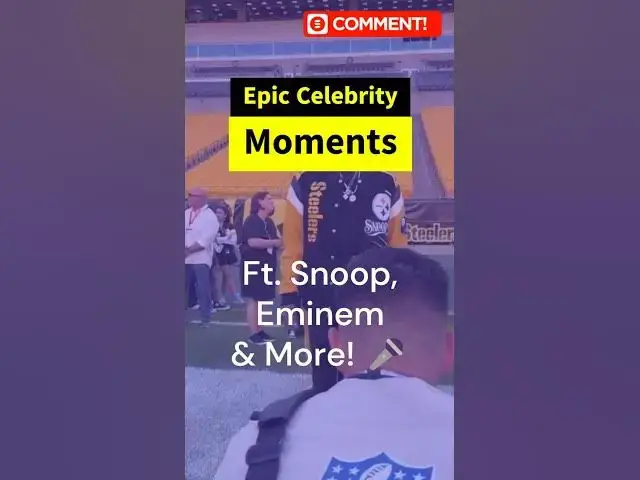 'Video thumbnail for Epic Celebrity Moments 🤩 Ft. Snoop, Eminem & More! 🎤🔥 #LegendaryVibes"'