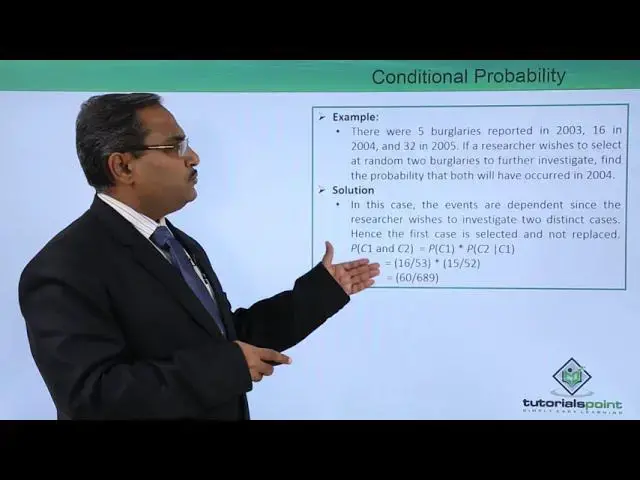 'Video thumbnail for Machine Learning - Probability and Counting Rules - Conditional Probability'
