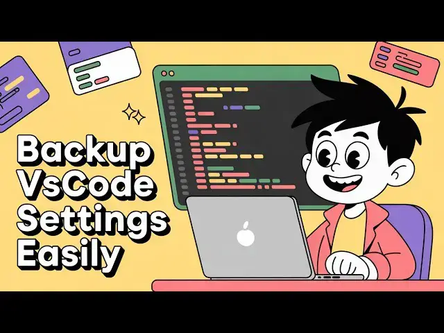 'Video thumbnail for How to Backup & Migrate All VSCode IDE Settings,Extensions & Themes & Export it to Local File'