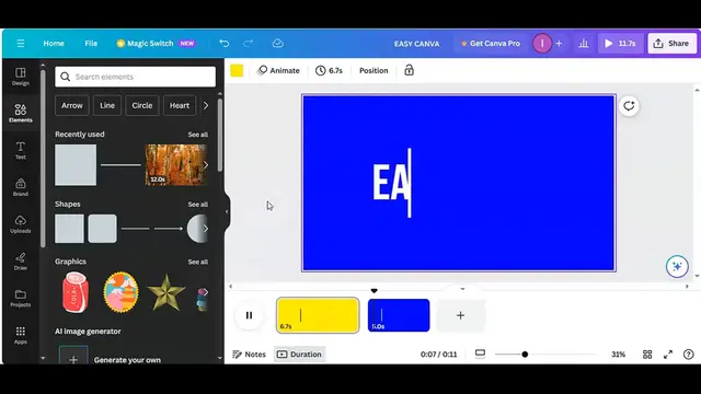 'Video thumbnail for Title Text animation in Canva l canva animated text tutorial l easy canva'