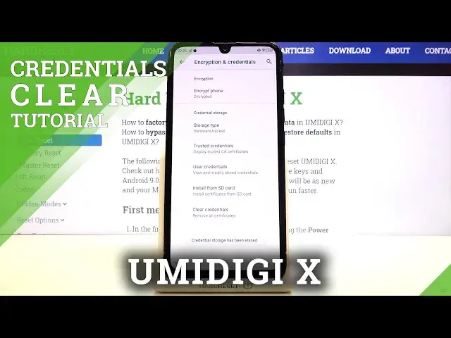 'Video thumbnail for How to Clear Credentials on UMIDIGI X – Remove Licenses and Certificates'