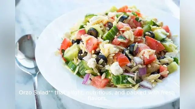 'Video thumbnail for healthy orzo recipe'