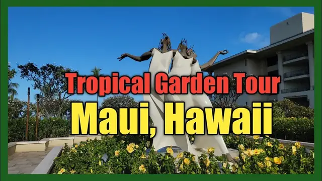 'Video thumbnail for Garden tour of Four Seasons Resort Maui Hawaii,Tropical Garden, things to do , vlog  Wailea Maui'
