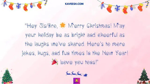 'Video thumbnail for Christmas Wishes for Siblings'