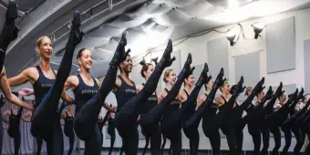 'Video thumbnail for Video: The Radio City Rockettes Head Into Rehearsal for the 2024 CHRISTMAS SPECTACULAR'