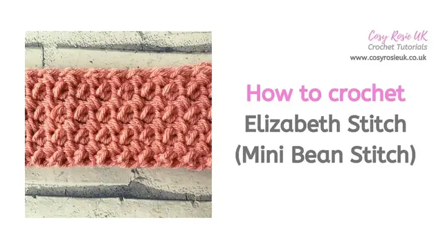 'Video thumbnail for How to crochet Mini Bean Stitch (Elizabeth Stitch)'