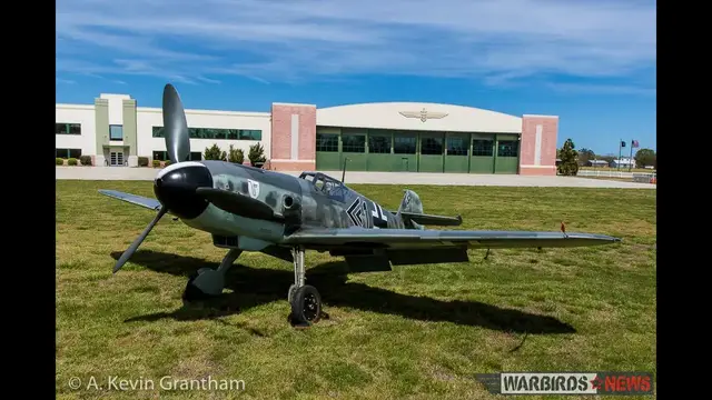 'Video thumbnail for First flight in the U.S. for the Military Aviation Museum's Bf 109-G5.'