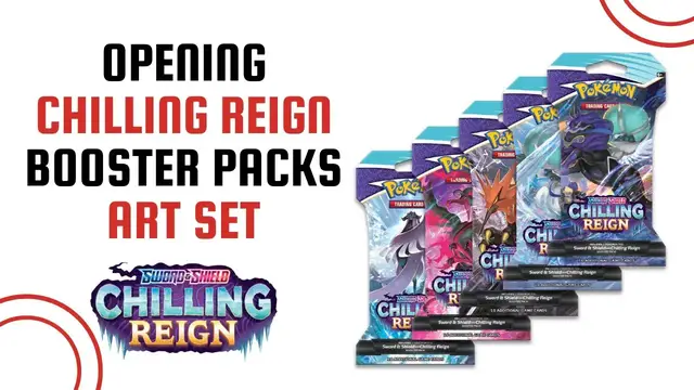 'Video thumbnail for Pokemon TCG Chilling Reign Art Set Opening'