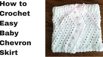 'Video thumbnail for How to Crochet Simple and Cute Chevron Baby Skirt | Beginner Friendly Tutorial'