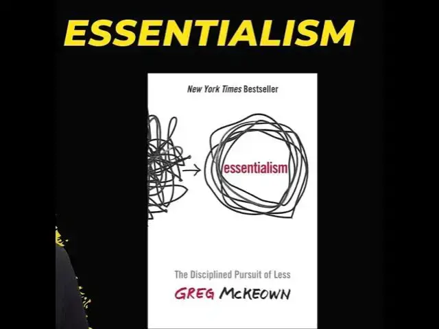 'Video thumbnail for Essentialism Summary (Greg McKeown)'