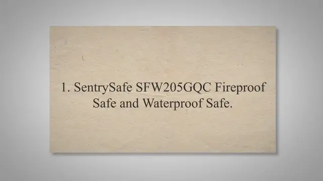 'Video thumbnail for 8 Best Fireproof Safe For Cash and Documents'