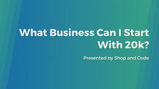 'Video thumbnail for What Business Can I Start With 20k?'