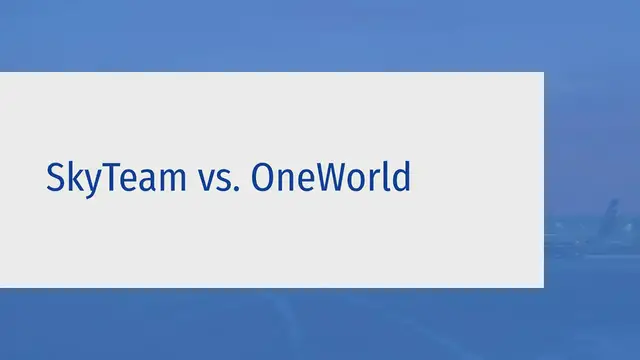 'Video thumbnail for SkyTeam vs. OneWorld'