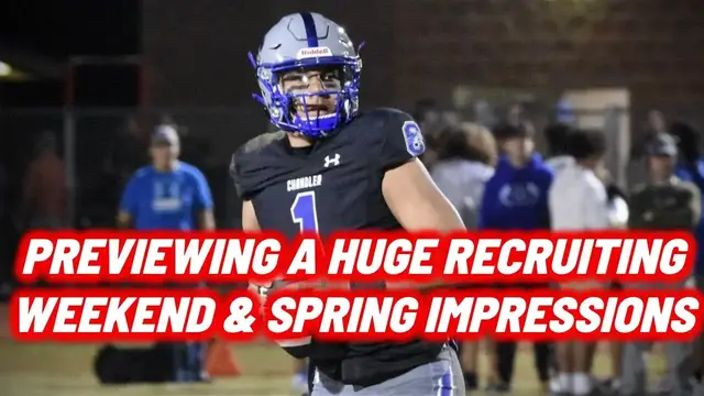 'Video thumbnail for A huge recruiting weekend for Nebraska football, plus spring ball impressions'