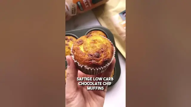 'Video thumbnail for Saftige glutenfreie Keto & LowCarb Chocolate Chip Muffins 😍 schnell, einfach und gelingsicher!'