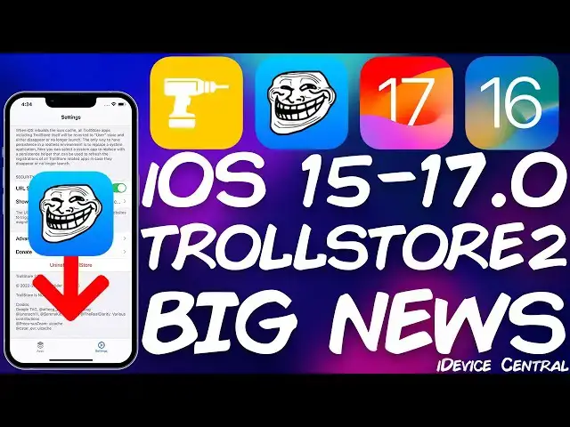 'Video thumbnail for TrollStore 2 Update RELEASED! iOS 15.5 - 16.6.1 / 17.0 ALL DEVICES! Permanent Apps, No Revokes!'